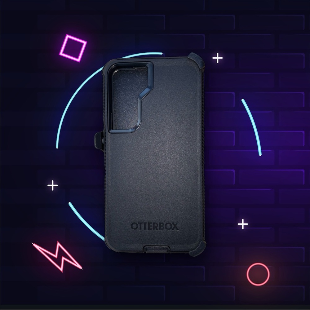 S22 Black Rugged Phone Case Heavy-Duty Protection